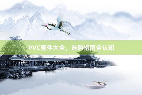 PVC管件大全，选购指南全认知